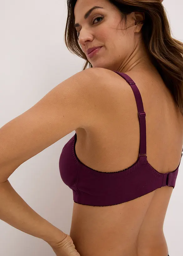 BH uten b&oslash;yle med &oslash;kologisk bomull (3-pack), bonprix