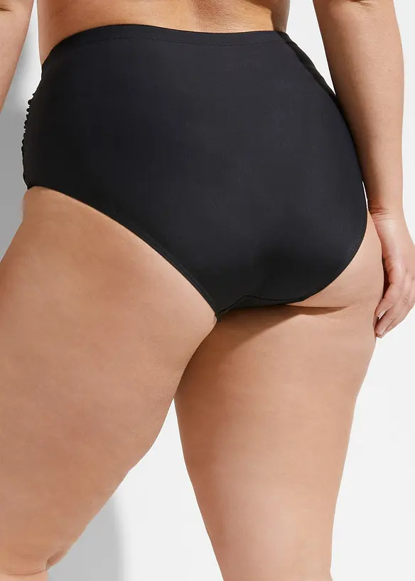 Light shape, high waist bikinitruse med rynking, bonprix