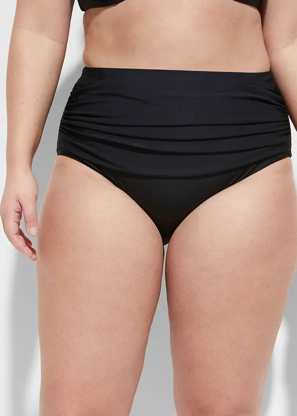 Light shape, high waist bikinitruse med rynking, bonprix
