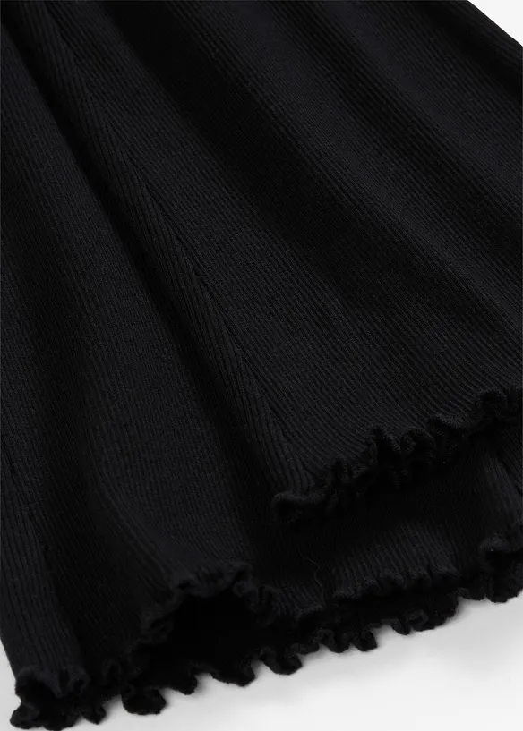 Ribbet, utsvingt leggings (2-pack), bonprix