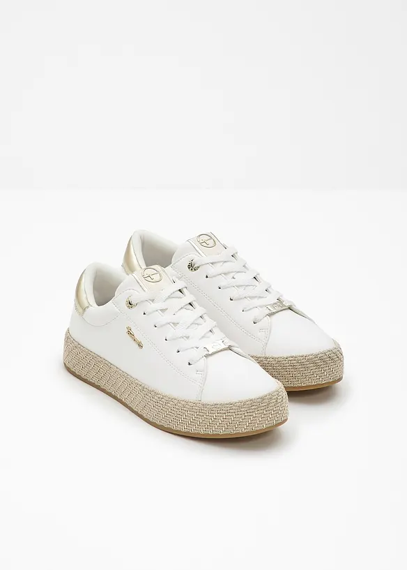 Sneakers med s&aring;ler i bastlook fra Tamaris, Tamaris