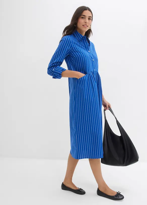 Skjortekjole i 100% bomull, bonprix