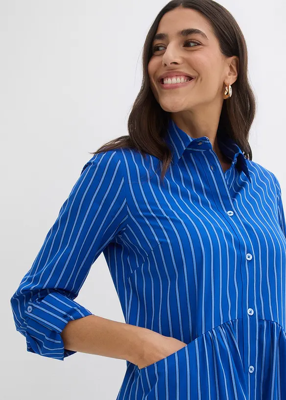 Skjortekjole i 100% bomull, bonprix