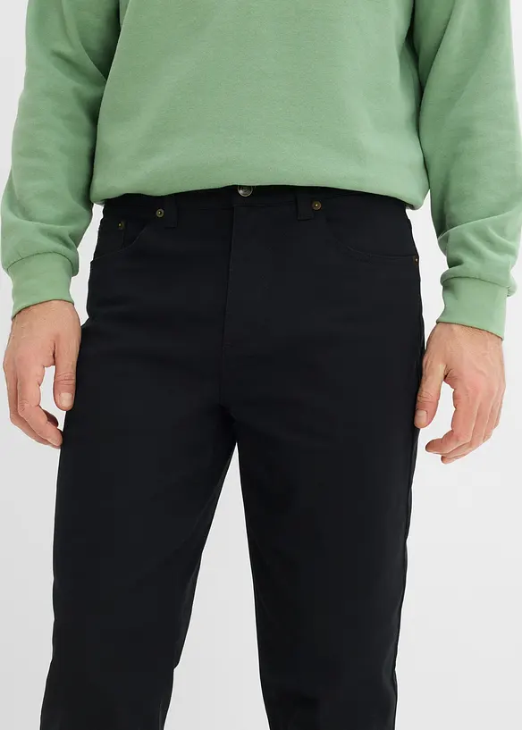 Classic Fit stretch-bukse Straight (2-pack), bonprix