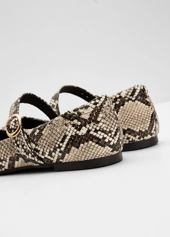 Mary Janes med dyrem&oslash;nster, bonprix