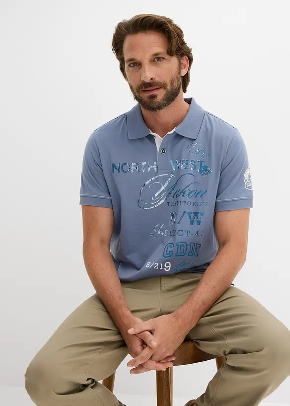 Poloskjorte i jersey, bonprix