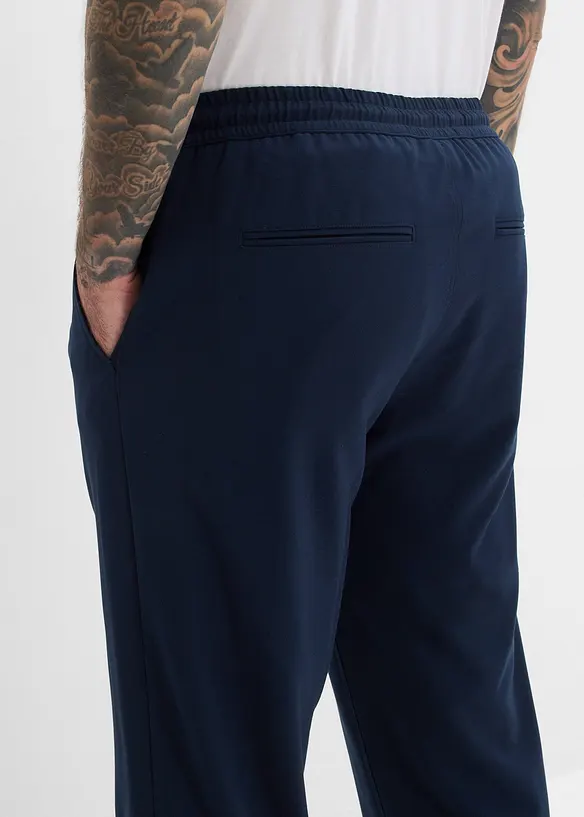 Relaxed Fit-pull on-bukse i chinos-modell med stretch, Straight, bonprix