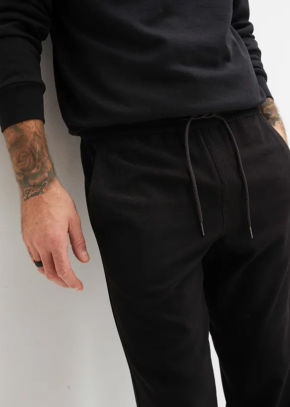 Relaxed Fit-pull on-bukse i chinos-modell med stretch, Straight, bonprix