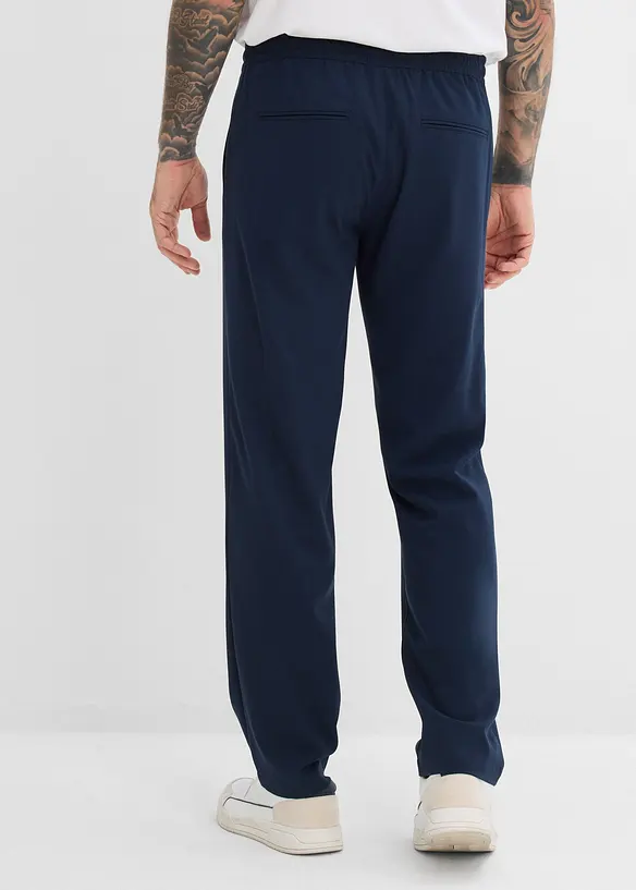 Relaxed Fit-pull on-bukse i chinos-modell med stretch, Straight, bonprix
