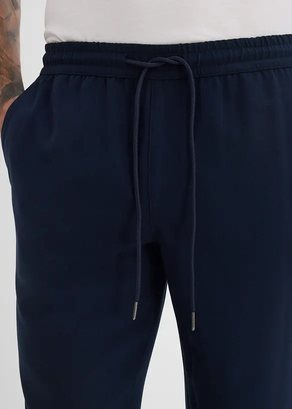Relaxed Fit-pull on-bukse i chinos-modell med stretch, Straight, bonprix