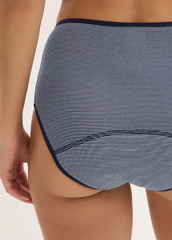 Menstruse med h&oslash;y midje og middels h&oslash;y absorberingsevne (3-pack), bonprix