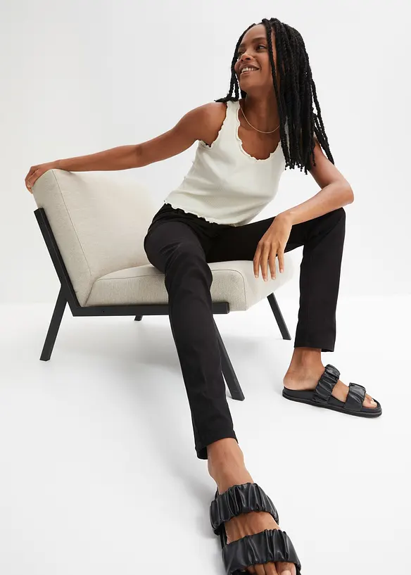 Twillbukse med stretch, bonprix