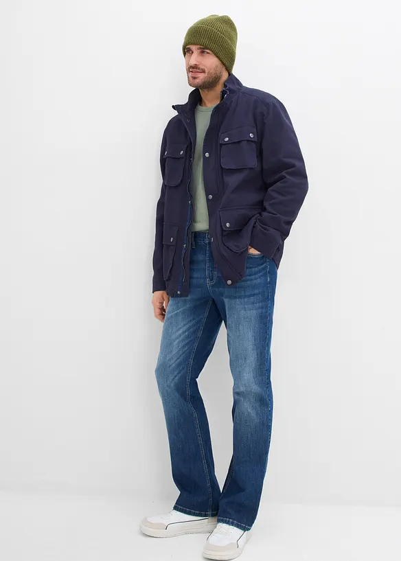 Overgangsjakke med p&aring;satte lommer, bonprix