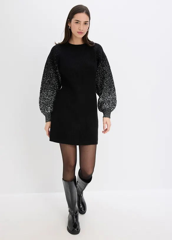 Strikkekjole med glittergarn, bonprix