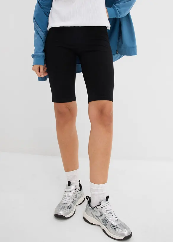 Sykkelbukse med lange ben (2-pack), bonprix