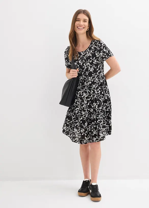 Minikjole i lett viskose, bonprix