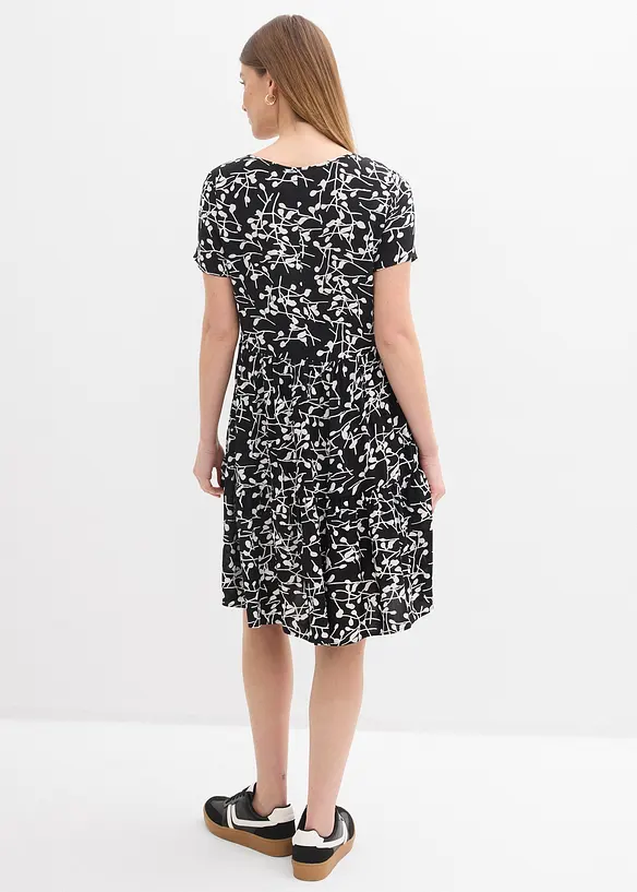 Minikjole i lett viskose, bonprix