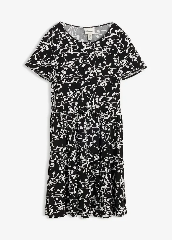 Minikjole i lett viskose, bonprix