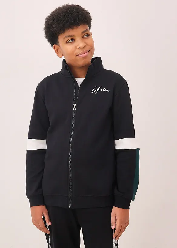 Sweatjakke i 100% &oslash;kologisk bomull, bonprix