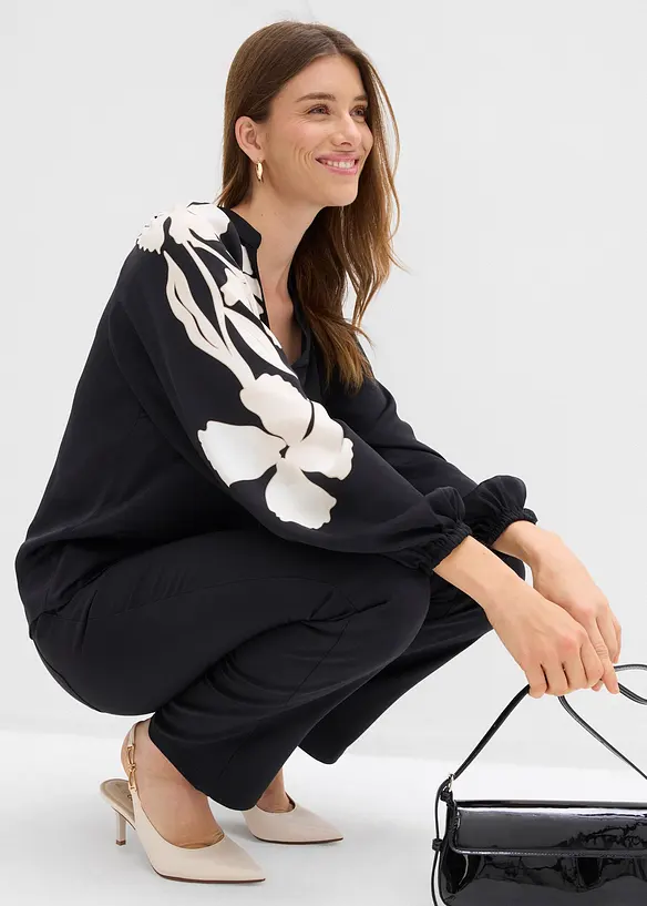 Tunika i lett sateng, bonprix