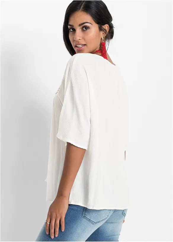 Crinkle tunika i myk viskose, bonprix