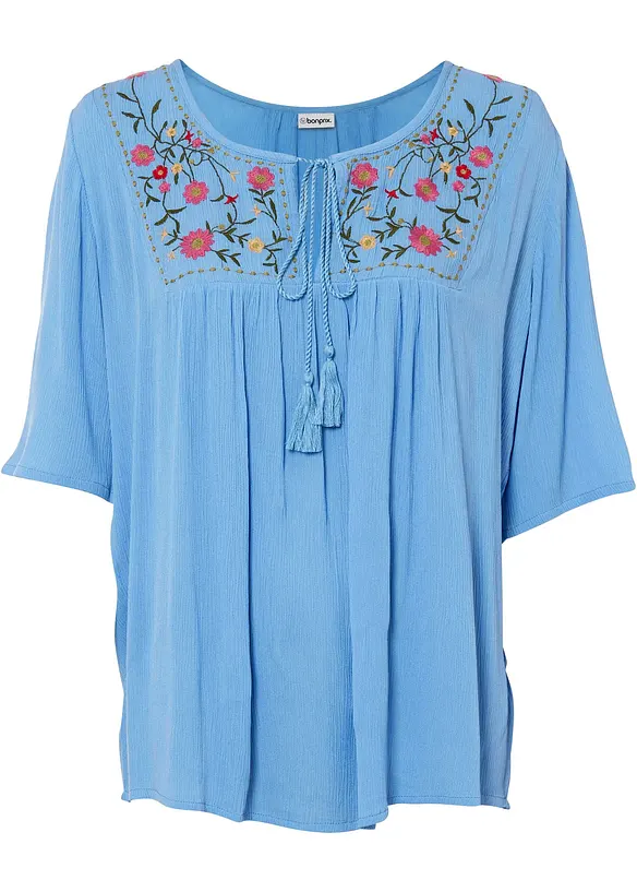 Krinklet tunika av myk viskose, bonprix