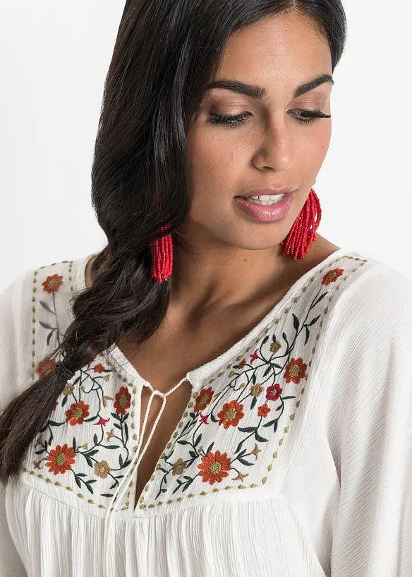 Crinkle tunika i myk viskose, bonprix