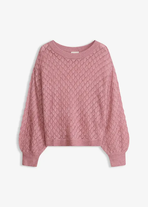 Genser med hullm&oslash;nster, bonprix