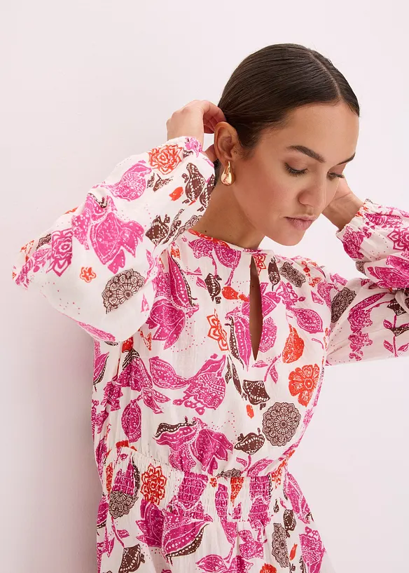 Minikjole av musselin, bonprix