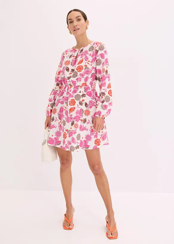 Minikjole av musselin, bonprix