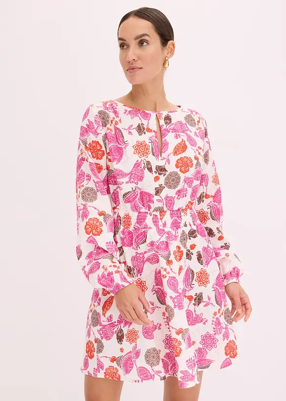 Minikjole av musselin, bonprix