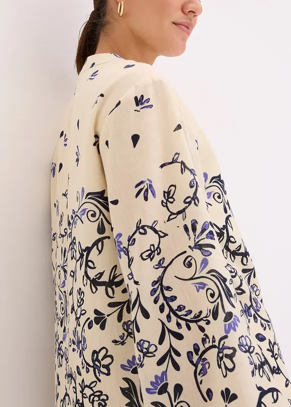 Kort kjole i bohemsk stil og linlook, bonprix