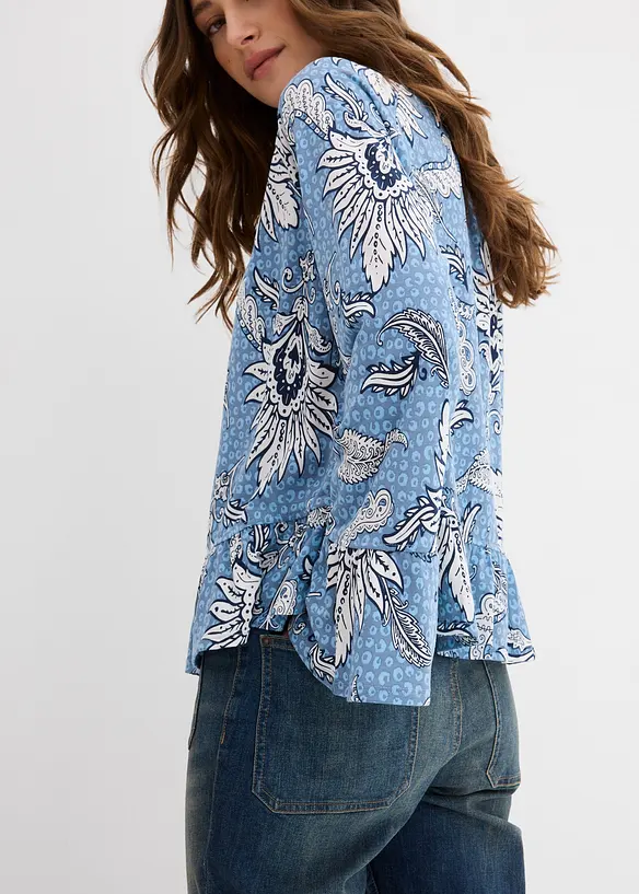 Trikotbluse i myk modalmiks, bonprix