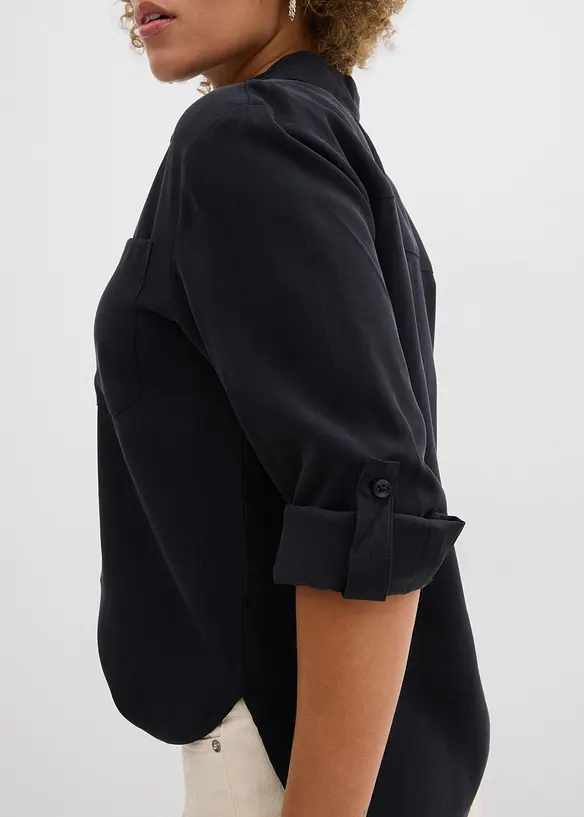 Bluse i lett viskosemiks, bonprix