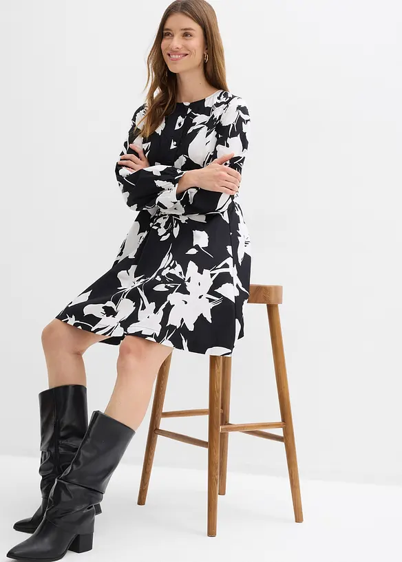 Tunikakjole i 100% bomull, bonprix