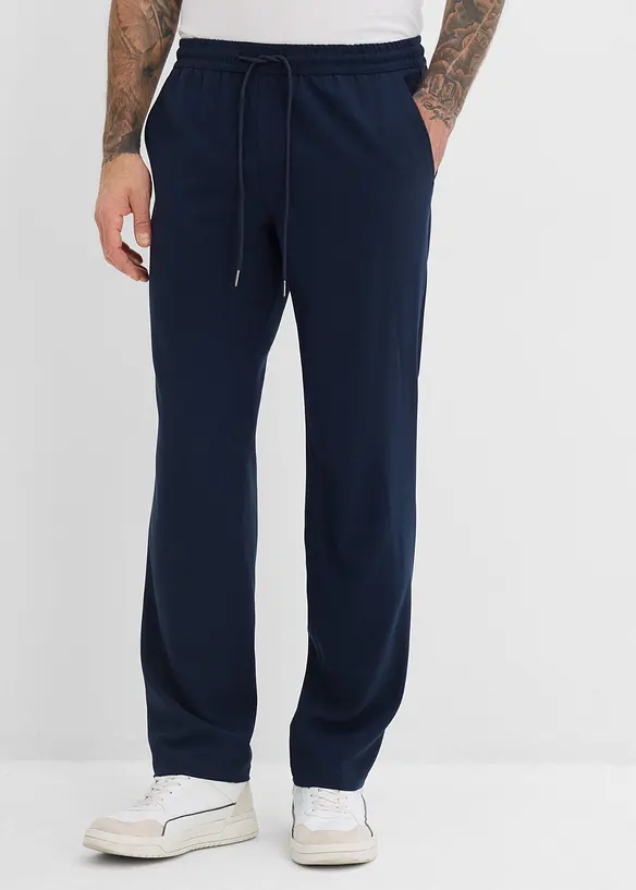 Relaxed Fit-pull on-bukse i chinos-modell med stretch, Straight, bonprix