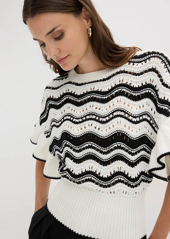 Strikket topp, bonprix