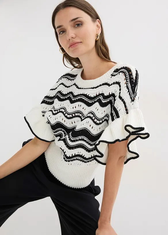 Strikket topp, bonprix