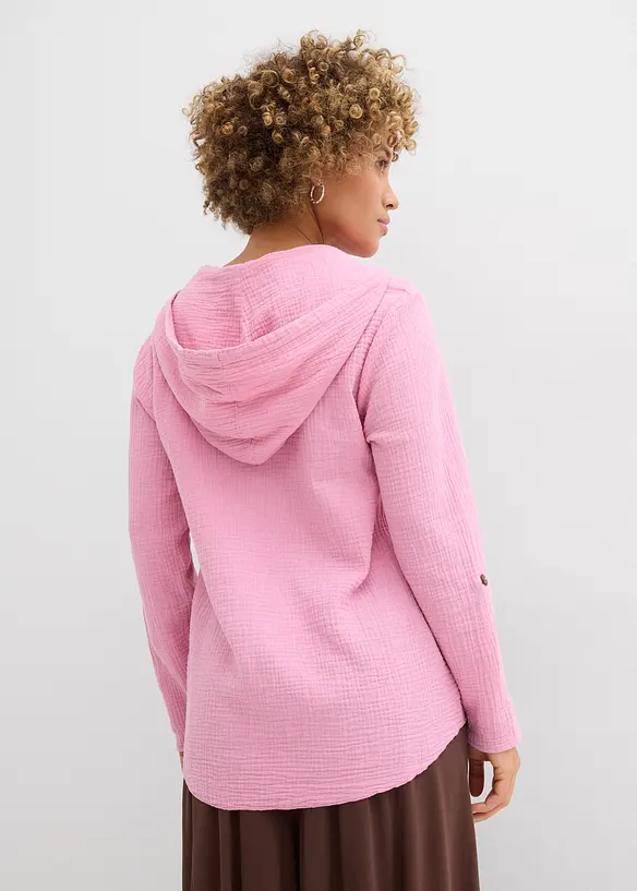 Pull on-bluse i luftig musselin, bonprix