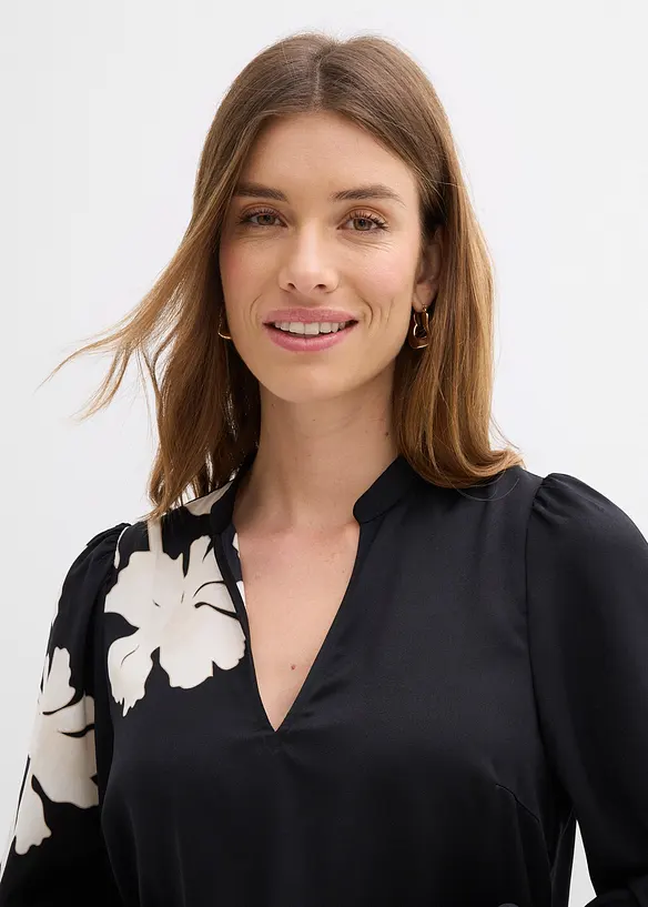 Tunika i lett sateng, bonprix