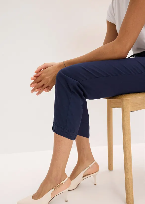 7/8-bukse i lett linmiks, bonprix