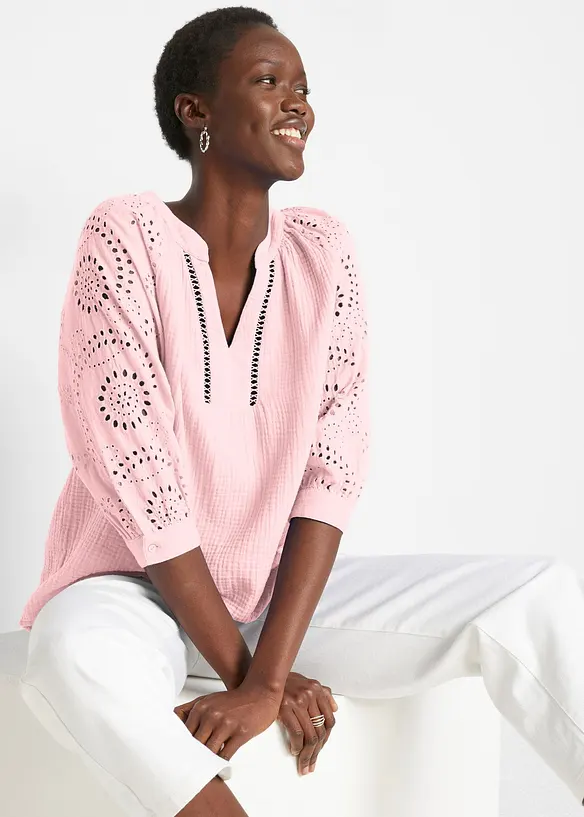 Tunika i luftig musselin, bonprix