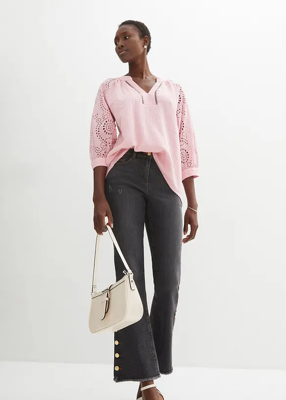 Tunika i luftig musselin, bonprix