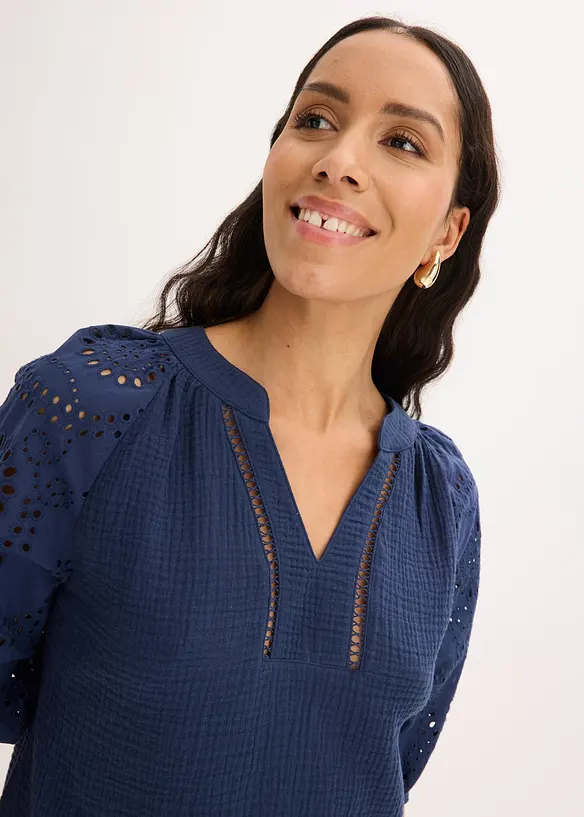 Tunika i luftig musselin, bonprix