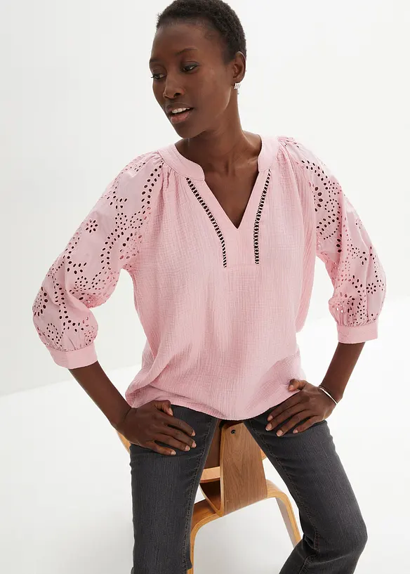 Tunika i luftig musselin, bonprix