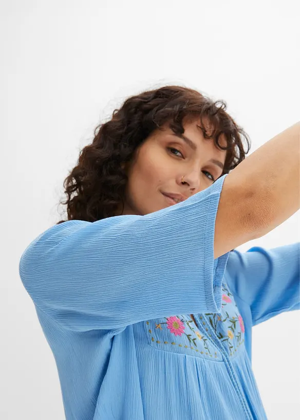 Krinklet tunika av myk viskose, bonprix