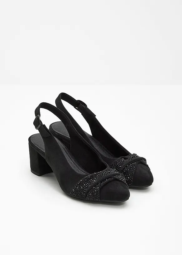 Slingbacks i behagelig bredde fra Jana, Jana