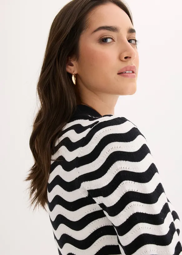 Strikket kjole i 100% bomull, bonprix