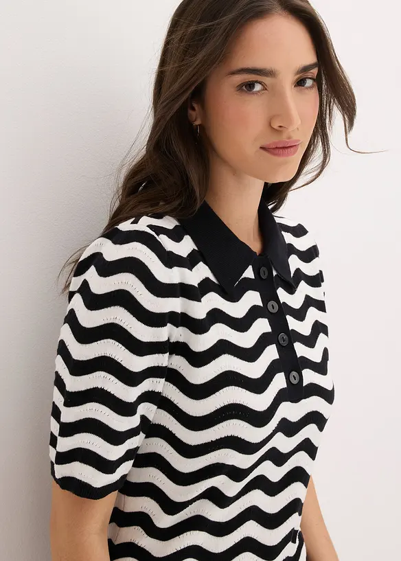 Strikket kjole i 100% bomull, bonprix