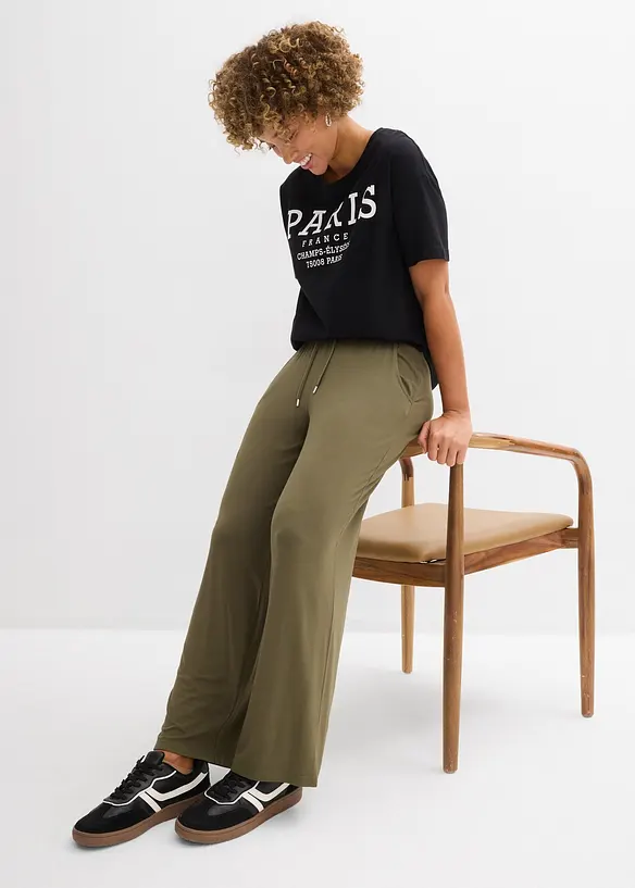 Jerseybukse i lett viskosemiks, bonprix